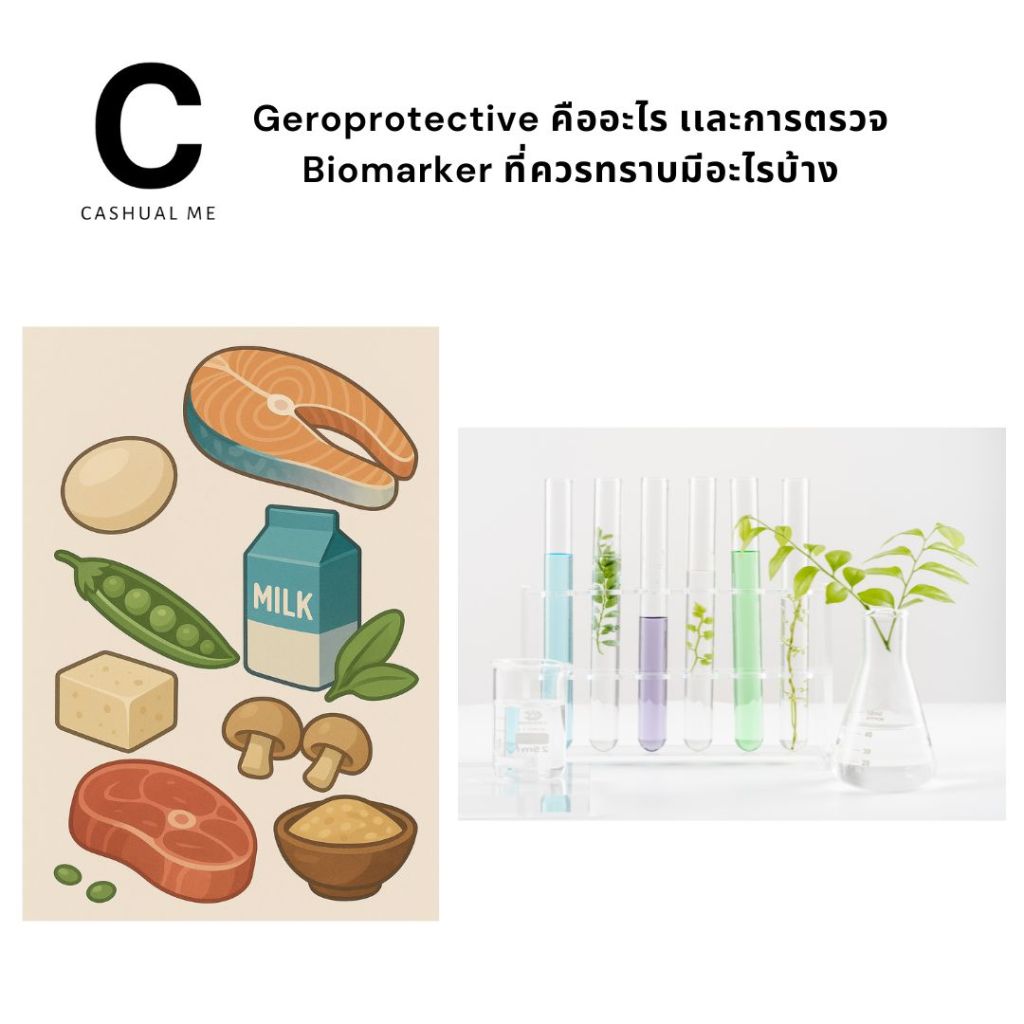 Geroprotective คืออะไร เเละการตรวจ Biomarker ที่ควรทราบมีอะไรบ้าง