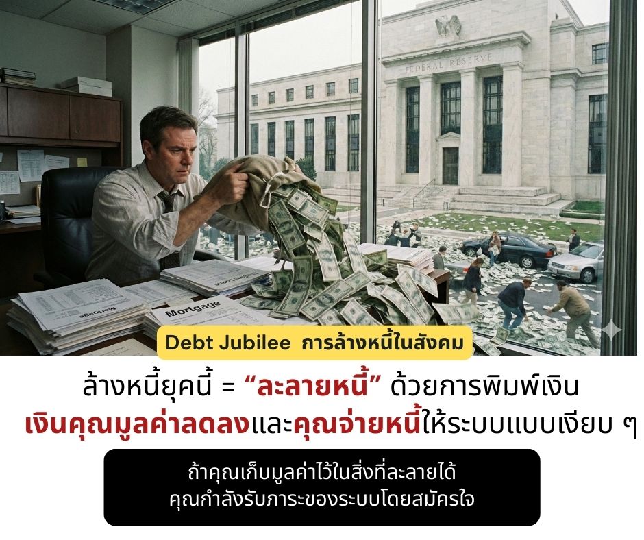 ล้างหนี้ยุคนี้ = “ละลายหนี้” ด้วยการพิมพ์เงิน